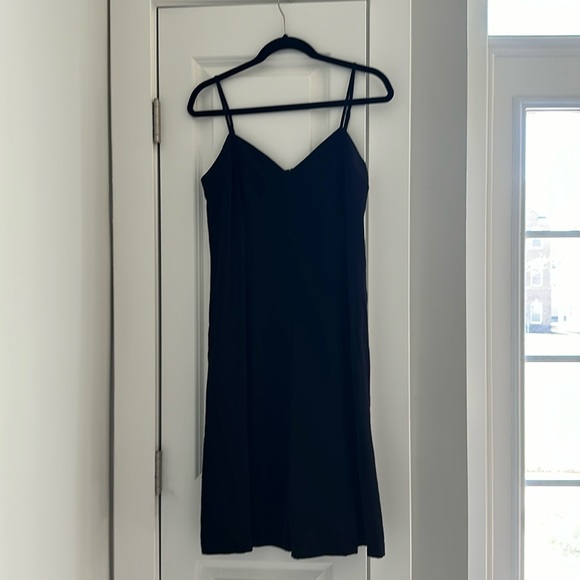 None Dresses & Skirts - DONATE NWT Ann Taylor Black Midi Slip Dress with adjustable Strap Sz: 8